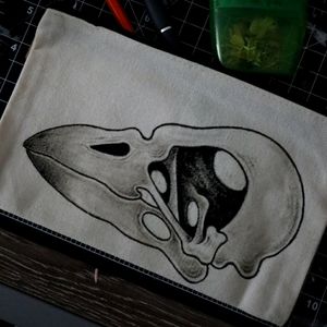 Handpainted Makeup Bag